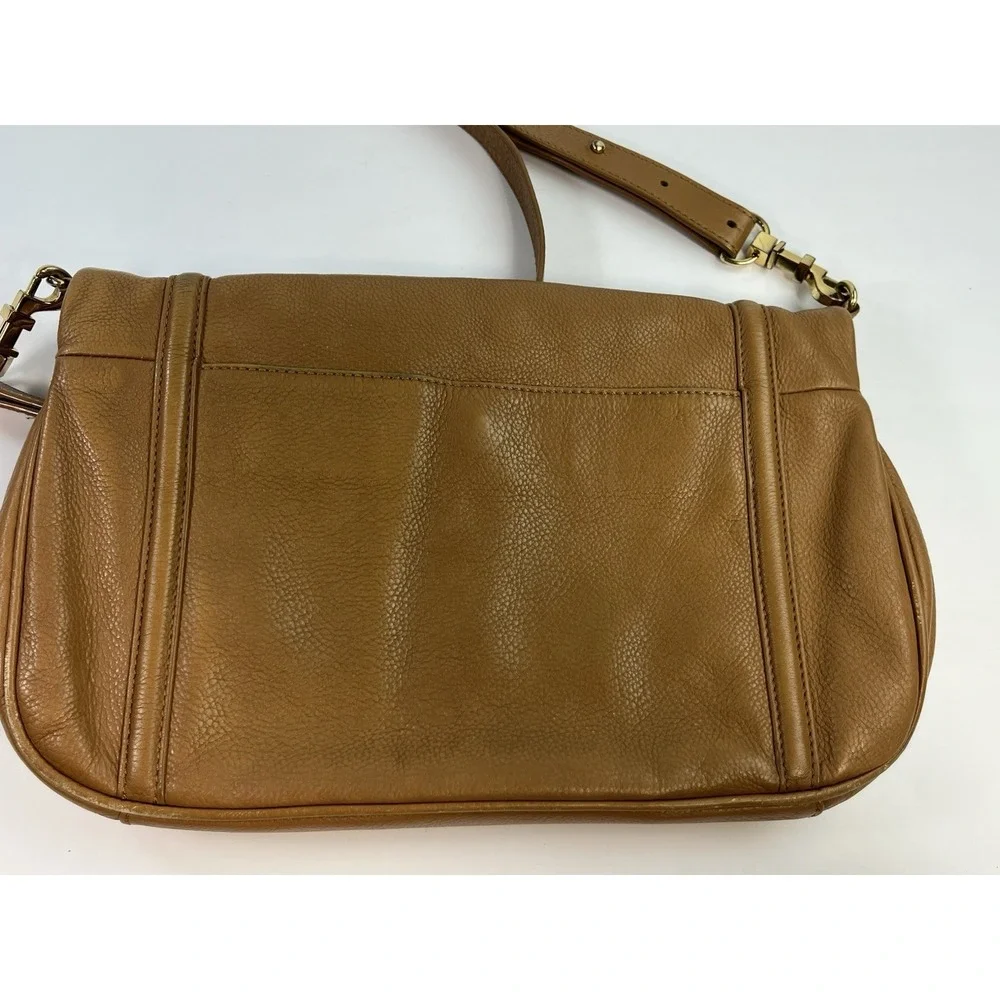 Tory Burch Handbag Amanda Fold Over Large Womens Leather Shoulder Bag Crossbody